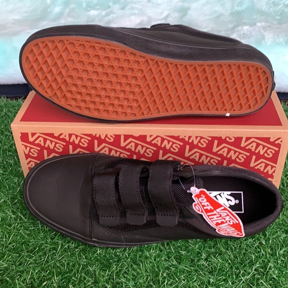 VANS OLD SKOOL V LEATHER Ballistic/Black WMNS - Picture 4 of 17